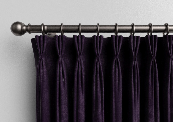 Faux Suede, Purple - Made to Measure Curtains - Image 11